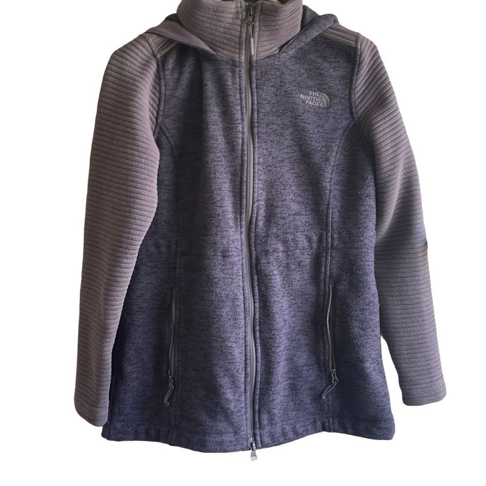 The north face medium zip up hoodie